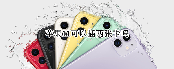 苹果11可以插两张卡吗 iphone 11能插两张卡吗