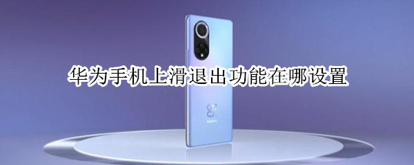 华为手机上滑退出功能在哪设置（华为手机怎么取消向上滑退出）