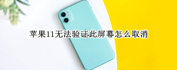 苹果11无法验证此屏幕怎么取消（苹果11屏幕显示无法验证）
