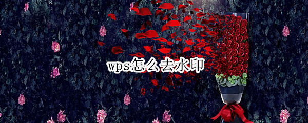 wps怎么去水印（wps怎么去水印ppt）