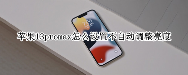 苹果13promax怎么设置不自动调整亮度 苹果11promax怎么设置亮度不自动调节