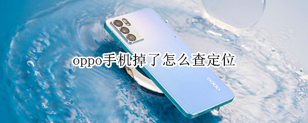 oppo手机掉了怎么查定位（oppo手机掉了怎么查定位不用云服务）