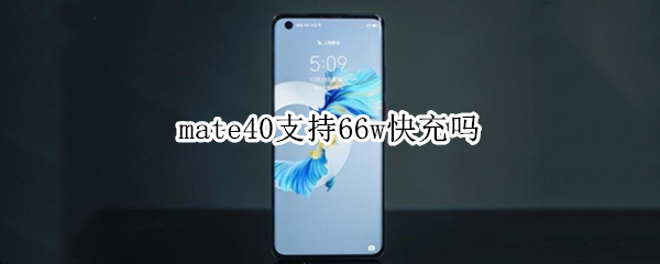 mate40支持66w快充吗（mate40E支持66w快充吗）