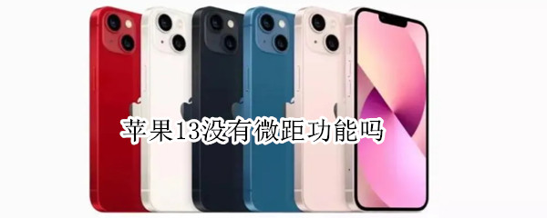 苹果13没有微距功能吗（苹果13有微距么）