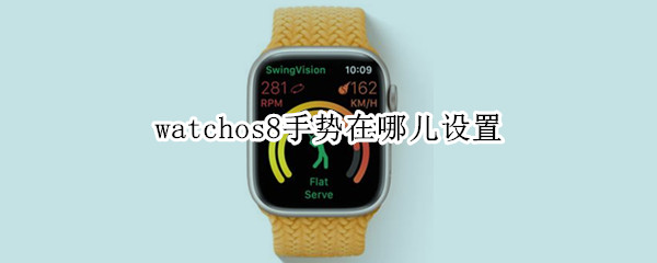 watchos8手势在哪儿设置