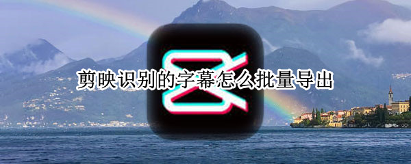 剪映识别的字幕怎么批量导出 剪映识别的字幕怎么单独导出