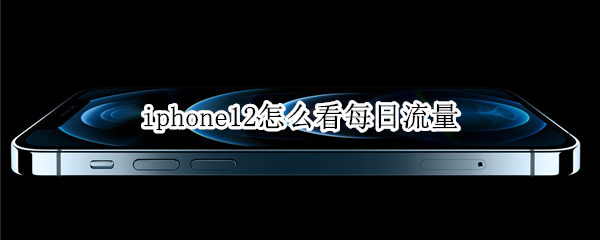 iphone12怎么看每日流量（iphone12怎么看流量使用情况）