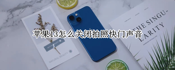 苹果13怎么关闭拍照快门声音（iphone13如何关闭拍照快门声音）
