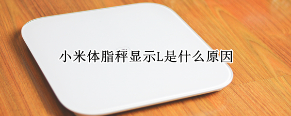 小米体脂秤显示L是什么原因 小米体脂秤显示l是什么原因呢