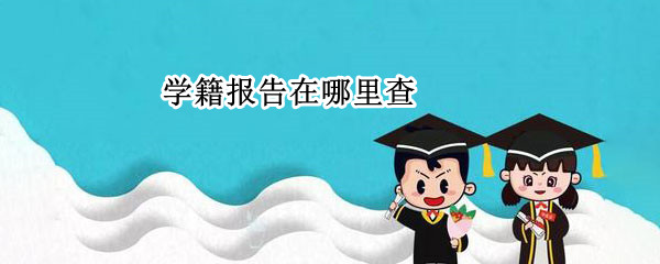 学籍报告在哪里查（学籍报告怎么查）