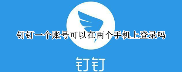 钉钉一个账号可以在两个手机上登录吗