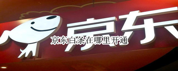 京东白条在哪里开通 京东白条在哪里开通闪付