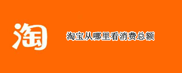淘宝从哪里看消费总额 淘宝从哪里看消费总额多少