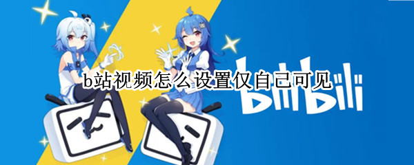 b站视频怎么设置仅自己可见 b站的视频可以设置仅自己可见吗