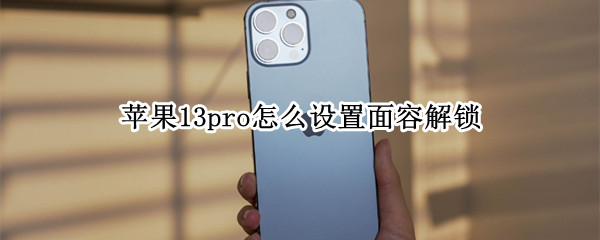 苹果13pro怎么设置面容解锁（苹果13pro怎么设置面容解锁后直接进入桌面）