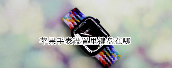 苹果手表设置里键盘在哪（苹果手表设置里键盘在哪找）