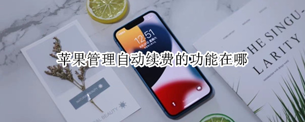 苹果管理自动续费的功能在哪 苹果管理自动续费的功能在哪怎么关闭