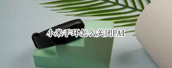 小米手环怎么关闭PAI（小米手环怎么关闭Pai）