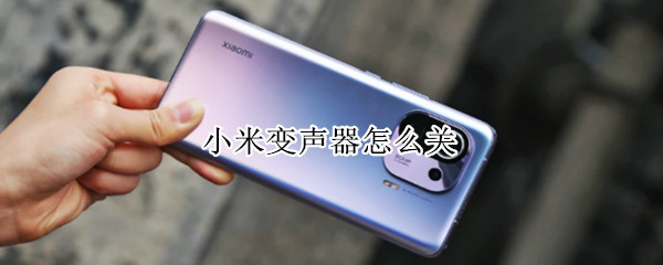 小米变声器怎么关（小米变声器怎么关不了）