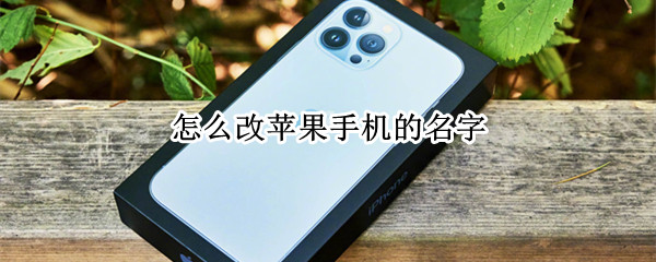 怎么改苹果手机的名字（怎么改苹果手机的名字怎么办）