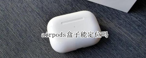 airpods盒子能定位吗 airpodspro盒子丢了能定位吗