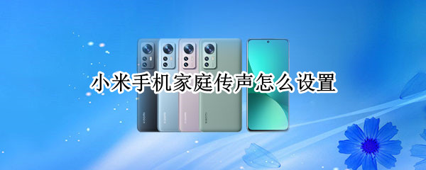 小米手机家庭传声怎么设置（小米家庭传音）
