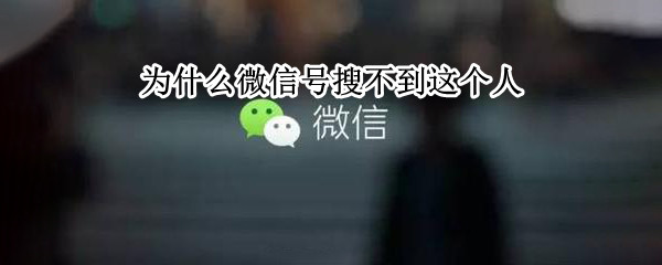 为什么微信号搜不到这个人（为什么微信号搜不到这个人但是二维码可以）