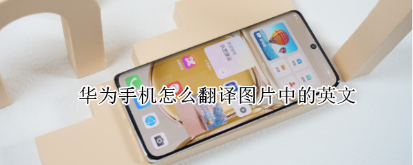 华为手机怎么翻译图片中的英文（华为手机怎么翻译图片中的英文字体）