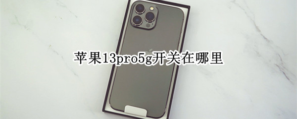 苹果13pro5g开关在哪里 iphone12promax5g开关