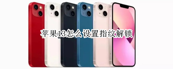 苹果13怎么设置指纹解锁（苹果13怎么设置指纹解锁直接打开主屏幕）