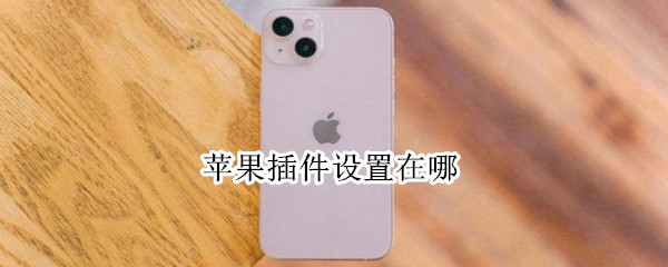 苹果插件设置在哪 苹果插件设置在哪删除