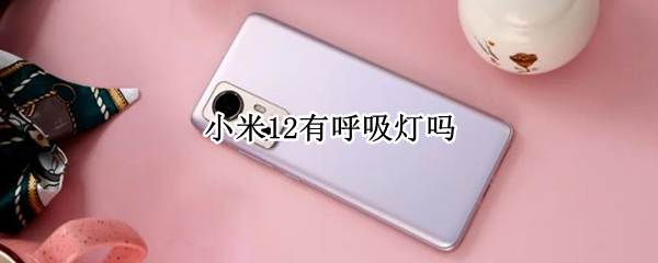 小米12有呼吸灯吗 小米12s有呼吸灯吗