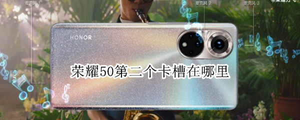 荣耀50第二个卡槽在哪里 荣耀50第二个卡槽在哪里找