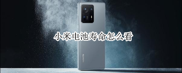 小米电池寿命怎么看（小米电池寿命怎么看MIUI12）