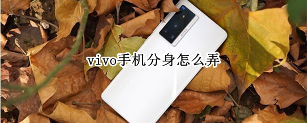 vivo手机分身怎么弄（vivo手机分身怎么弄出来）