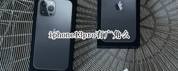 iphone13pro有广角么 iPhone13有广角吗