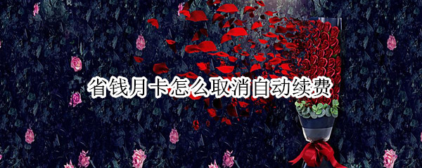 省钱月卡怎么取消自动续费 京东省钱月卡怎么取消自动续费