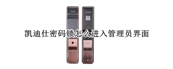 凯迪仕密码锁怎么进入管理员界面（凯迪仕怎么设置管理员密码）