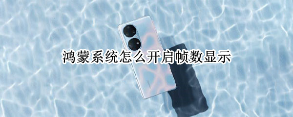 鸿蒙系统怎么开启帧数显示