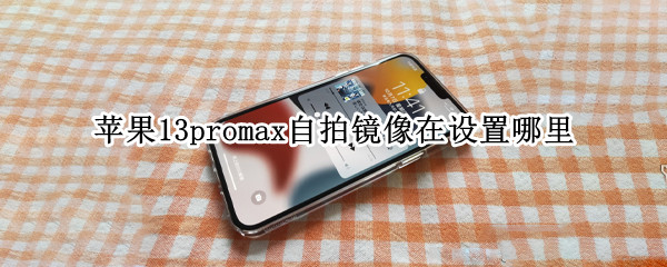 苹果13promax自拍镜像在设置哪里 苹果12promax相机怎么设置镜像