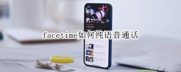facetime如何纯语音通话（facetime怎样语音通话）
