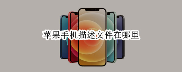 苹果手机描述文件在哪里（苹果手机描述文件在哪里信任）