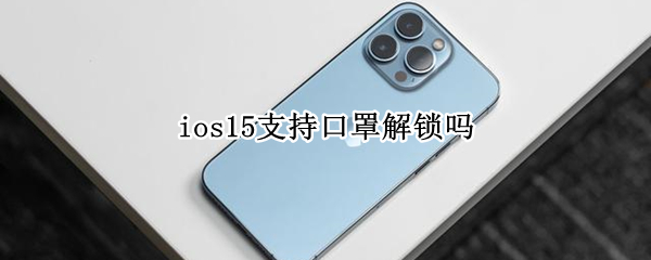 ios15支持口罩解锁吗（ios 14.5 戴口罩解锁）