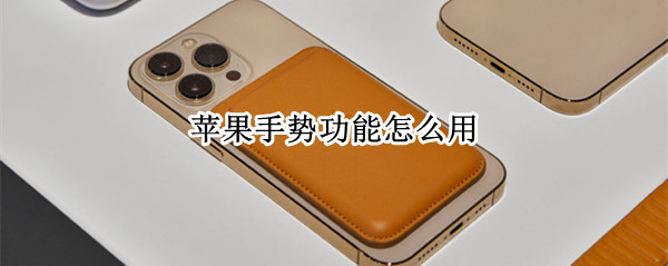 苹果手势功能怎么用 苹果手势功能怎么用2345