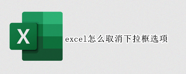 excel怎么取消下拉框选项 EXCEL下拉选项怎么取消
