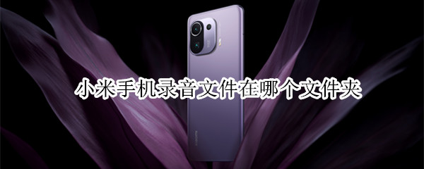 小米手机录音文件在哪个文件夹 小米手机录音文件在哪个文件夹用什么来播放