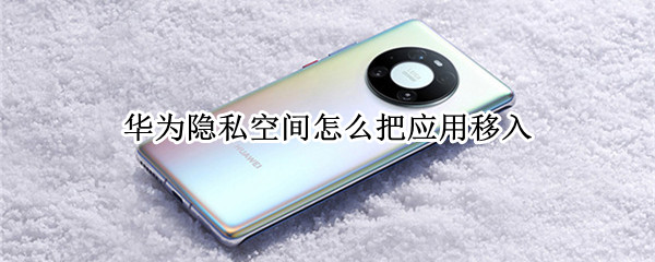 华为隐私空间怎么把应用移入 华为如何将应用移到隐私空间