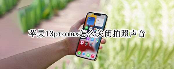 苹果13promax怎么关闭拍照声音 12promax相机声音怎么关闭