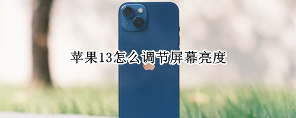 苹果13怎么调节屏幕亮度（苹果13怎么调节屏幕亮度最暗）