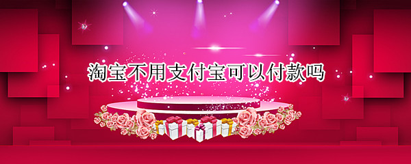 淘宝不用支付宝可以付款吗（淘宝不用支付宝可以付款吗?）